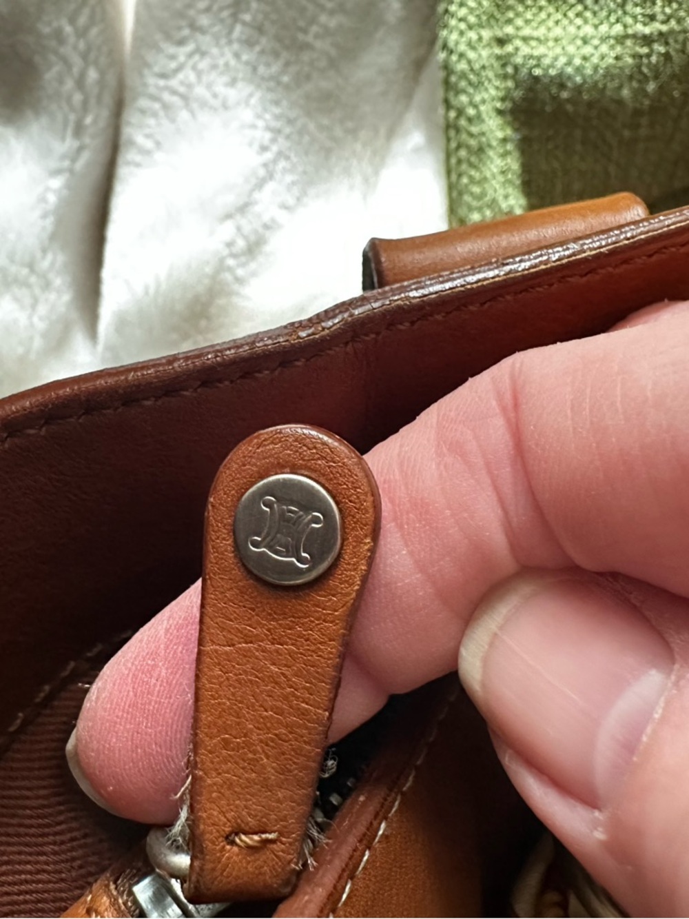 CÉLINE Boogie Bag Cognac Leather Satchel | Vintage Old Céline | Michael Kors Era - Picture 12 of 14